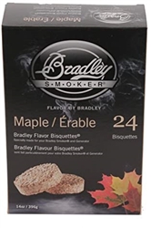 Bradley Smokers Flavored Smoking Bisquettes Maple BTM24