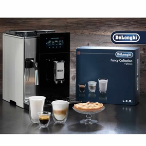 Delonghi 2 Espresso 2 Cappuccino 2 Latte Macchaieto Glasse DLSC302