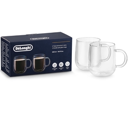 Delonghi Double Wall Glass Mug (500ml 16.9oz) DLSC327