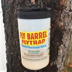 FLY BARREL Fly Trap CATCHES FLIES BY THE QUART FLY BARREL Fly Trap CATCHES FLIES BY THE QUART